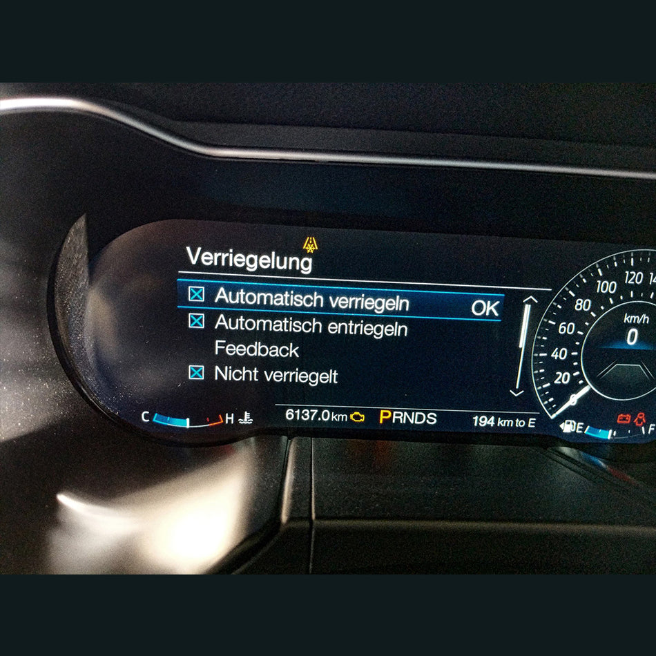 Automatisches Verriegeln der Zentralverriegelung (Anti-Car-Jacking-Funktion)