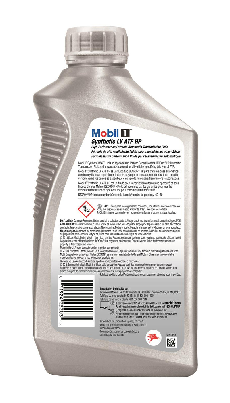 Mobil 1™ Synthetic LV ATF HP 1US Qt (946ml)